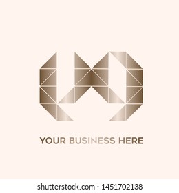 YG monogram.Typographic logo with letter y and letter g.Lettering icon.Lowercase alphabet initials in metallic gold color isolated on light background.Modern, geometric, luxury style characters.