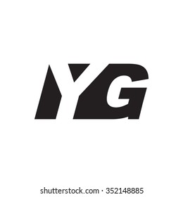 YG negative space letter logo
