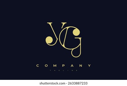 YG Typography Logo Design. Stylish monogram design depiction featuring the letters Y and G combined in an artistic signature style, delivering a unique and creative visual representation.