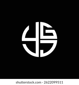 YGJ logo YGJ icon YGJvector YGJ monogram YGJletter YGJminimalist YGJ Circle YGJflat Unique modern flat abstract logo design.
