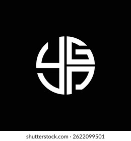 YGP logo YGP icon YGPvector YGP monogram YGPletter YGPminimalist YGP Circle YGPflat Unique modern flat abstract logo design.
