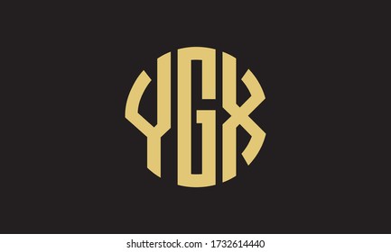 Logo-Vorlage für das Logo des YGX-Circle Abstract Monogram Letter Vector
