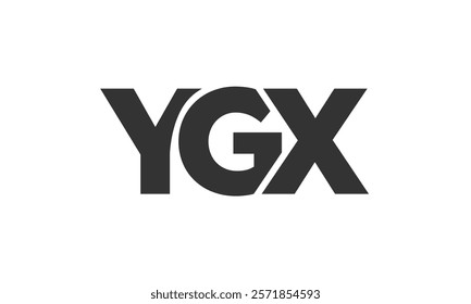 YGX logo design template with strong and modern bold text. Initial based vector logotype featuring simple and minimal typography. Trendy company identity ideal for businesses brand presence.