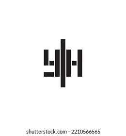 YH geometric bold concept in high quality professional design that will print well across any print media