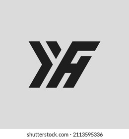 YH HY logo. the letter Y and H perfectly combined into a new, modern and original Logo