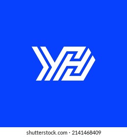 YH HY logo. the letter Y and H perfectly combined into a new, modern and original Logo