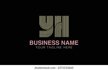 YH initial logo | initial based abstract modern minimal creative logo, vector template image. luxury logotype , real estate homie . typography . initials 