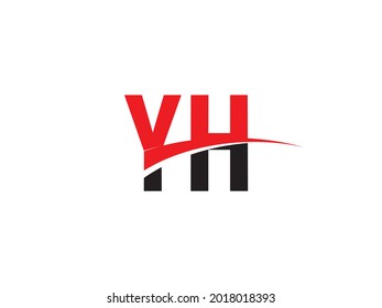 YH Letter Initial Logo Design Template
