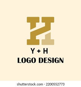 Y+H logo design in Vector file
