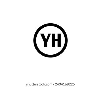 YH logo design vector template