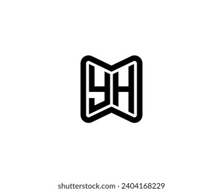 YH logo design vector template