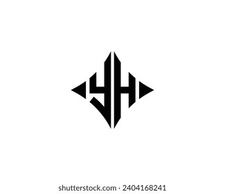 YH logo design vector template
