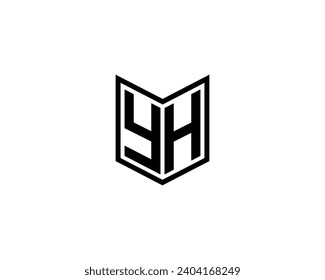 YH logo design vector template