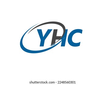 YHC letter creative modern elegant swoosh logo design