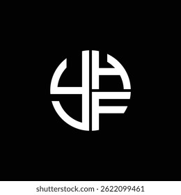 YHF logo YHF icon YHFvector YHF monogram YHFletter YHFminimalist YHF Circle YHFflat Unique modern flat abstract logo design.
