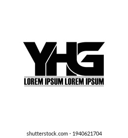 Vector de diseño de logotipo de letras monográficas YHG