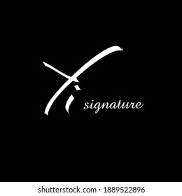 Yi handwritten logo for identity