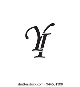 YI initial monogram logo