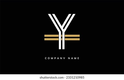 YI, IY Abstract Letters Logo Monogram