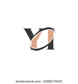 YI, IY, Y AND I Abstract initial monogram letter alphabet logo design