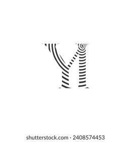 YI, IY, Y AND I Abstract initial monogram letter alphabet logo design