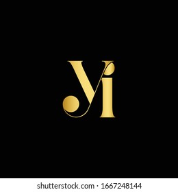 YI Letter logo, Minimal Logo