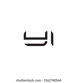 YI letter logo template vector icon design