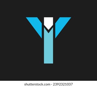 YI letter logo vector template design