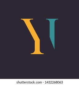 YI logo design. Monogram logo. Company logo