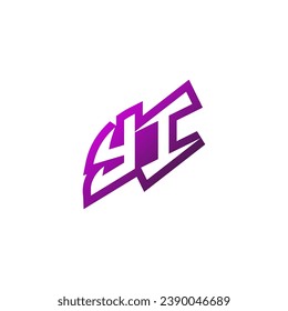 Diseño inicial del logotipo del emblema de YI Premium y diseño de juegos