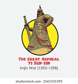 Yi Sun-sin was a Korean admiral and military general famed for his victories against the Japanese navy during the Imjin war in the Joseon period