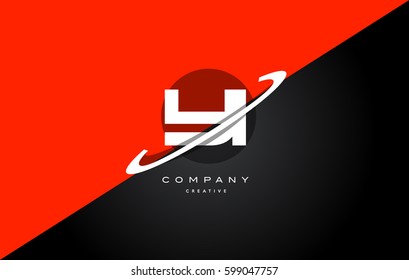 yi y i  red black white technology swoosh alphabet company letter logo design vector icon template 