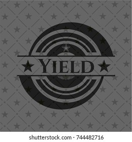 Yield black emblem. Vintage.