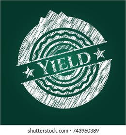 Yield chalk emblem