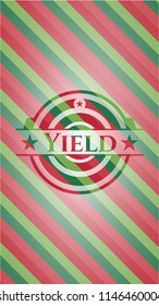 Yield christmas emblem.