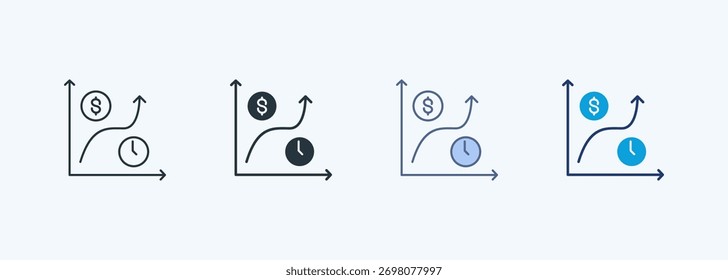 Yield Curve Multiple Style Icon Collection