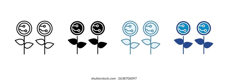 Yield Farming Icon Set Multiple Style Collection