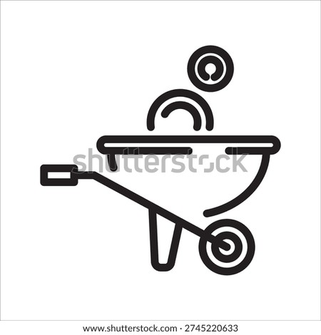 Yield Farming Virtual Economy simple line icon