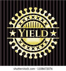  Yield gold badge or emblem