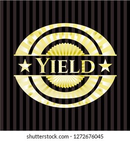 Yield golden emblem