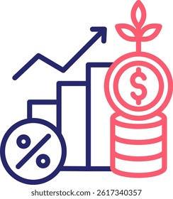 Yield Icon Color Vector Illustration
