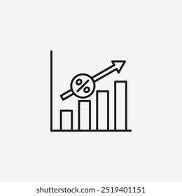 Yield icon isolated on white background