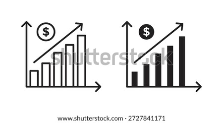 Yield icons. Outline icons vector collection. flat illustrations