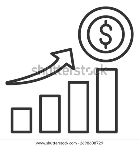 Yield Outline Icon Vector Illustration