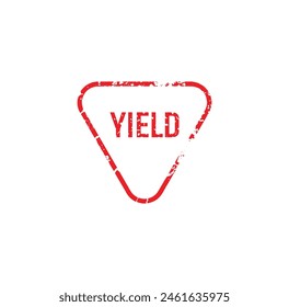 Ceder signo sobre fondo blanco