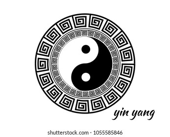 yin tang symbol design isolated on white background - vector illustration