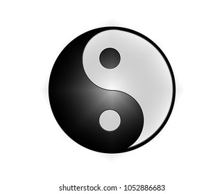 Yin yang with 3d effects