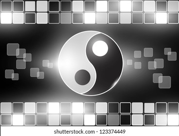 yin yang background