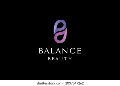 Yin and Yang Balance Logo Design Vector inspiration.