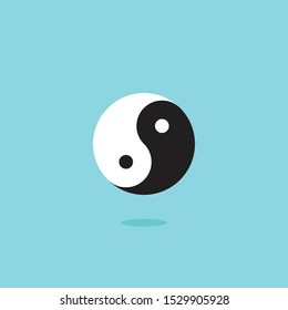 Yin yang, balance. Vector icon template